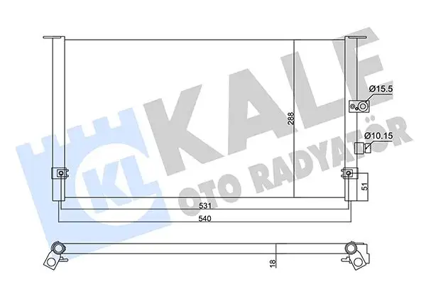 KALE 360355 Klima Radyatörü 8846035200 resmi