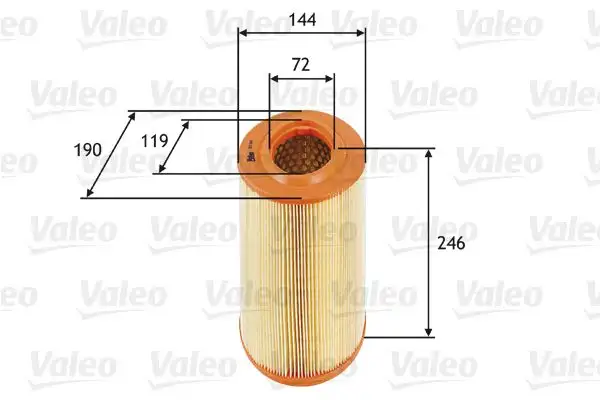 VALEO 585669 Hava Filtresi 6001073224 resmi