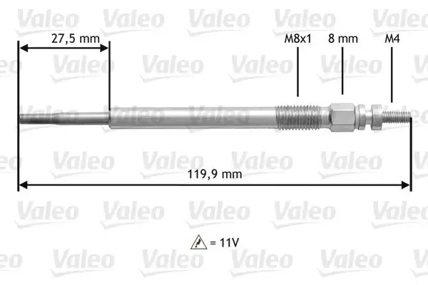 VALEO 345123 Kızdırma Bujisi resmi