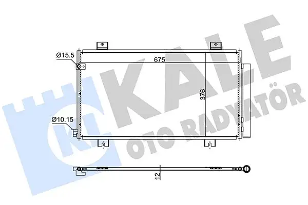 KALE 382575 Klima Radyatörü 80100TGNG01 resmi
