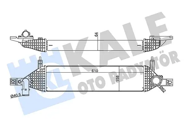 KALE 350930 Turbo Radyatörü 14461BB50B resmi
