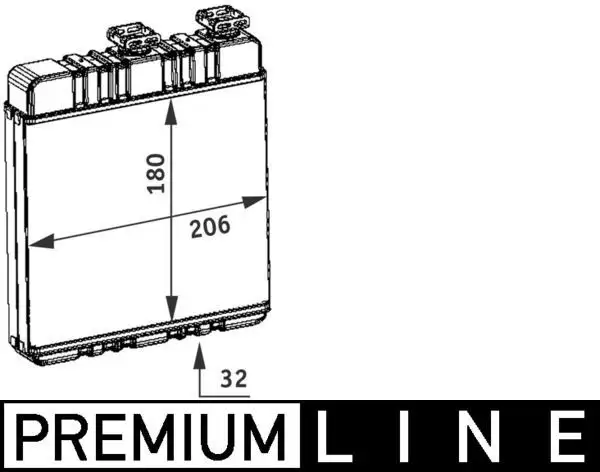 MAHLE AH76000P Kalorifer Radyatörü 1618142 resmi