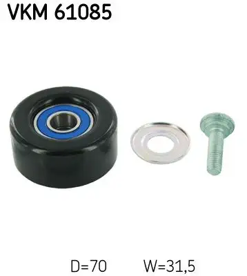 SKF VKM61085 Alternatör Gergi Rulmanı 1662028090 resmi
