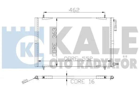 KALE 200ABC020 Klima Radyatörü resmi