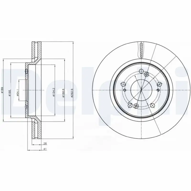 DELPHI BG4250C Ön Fren Diski resmi