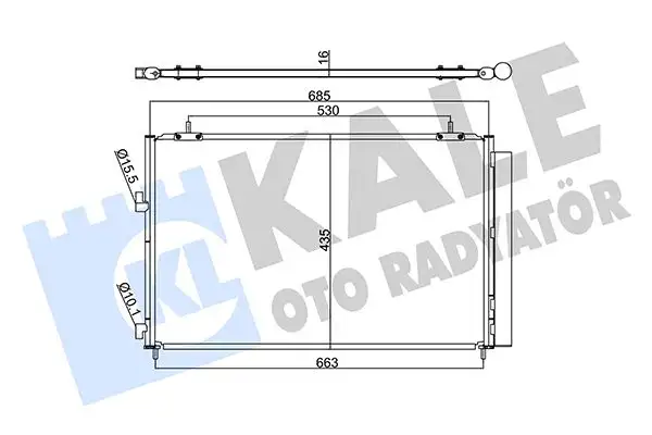 KALE 353095 Klima Radyatörü 8846042110 resmi