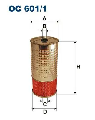 FILTRON OC601/1 Yağ Filtresi A6161800009 resmi
