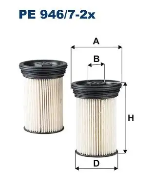 FILTRON PE946/7-2X Yakıt Filtresi 4820771 resmi
