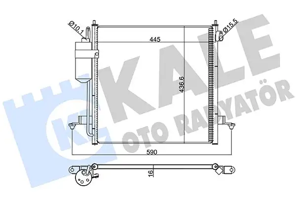 KALE 393100 Klima Radyatörü MN123606 resmi