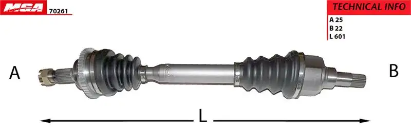 MGA 70261 Ön Aks (Sol) 3272AE resmi
