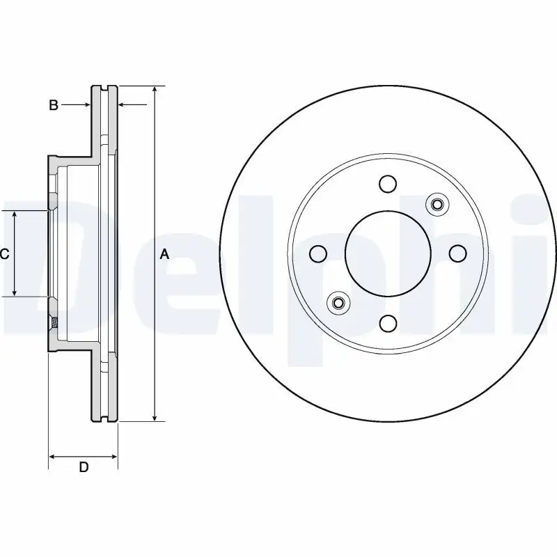 DELPHI BG3935C Ön Fren Diski resmi