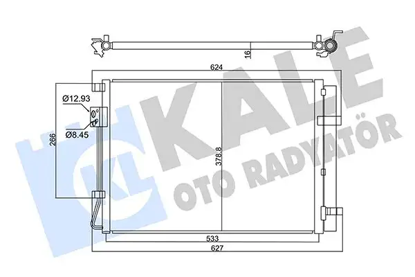 KALE 358030 Klima Radyatörü 97606H8050 resmi