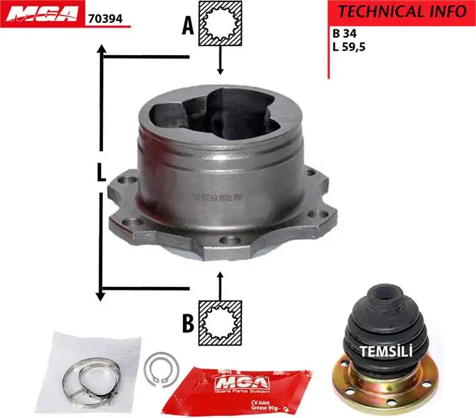 MGA 70394 Aks Kafası (İç) 3B0498103B resmi