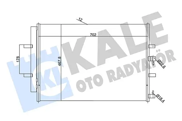 KALE 345695 Klima Radyatörü BK2119710AB resmi