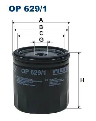 FILTRON OP629/1 Yağ Filtresi resmi