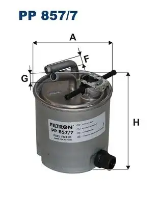 FILTRON PP857/7 Yakıt Filtresi 16400EC00D resmi