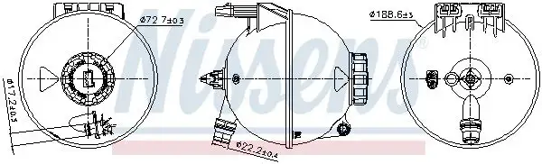 NISSENS 996309 Yedek Su Deposu A9105010400 resmi