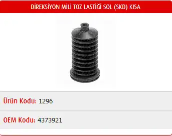 MASTER M1296 Rot Körüğü (Sol) 4373921 resmi