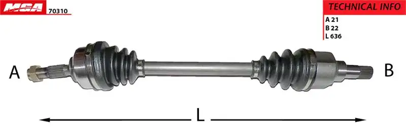 MGA 70310 Ön Aks (Sol) 3272ES resmi