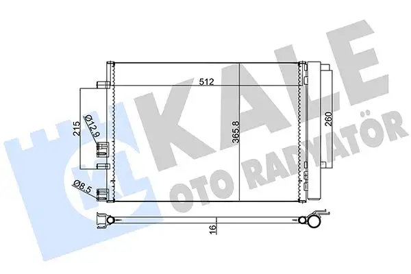 KALE 386500 Klima Radyatörü 976064P000 resmi