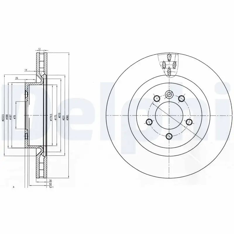 DELPHI BG9007C Ön Fren Diski resmi