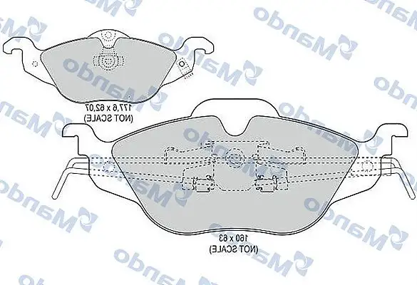 MANDO MBF015134 Ön Fren Balatası resmi