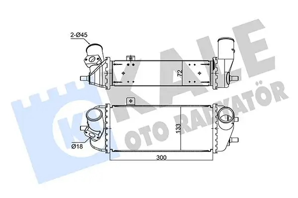 KALE 354135 Turbo Radyatörü 282712A700 resmi