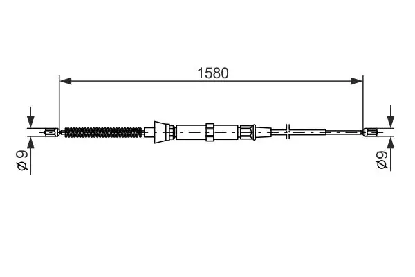 BOSCH 1987477806 El Fren Halatı (Arka) 6Q0609721J resmi