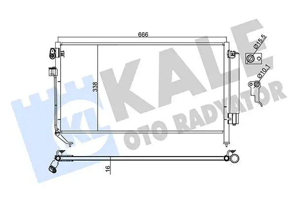 KALE 382900 Klima Radyatörü resmi