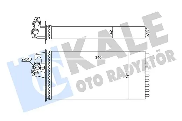KALE 346795 Kalorifer Radyatörü A0038350001 resmi