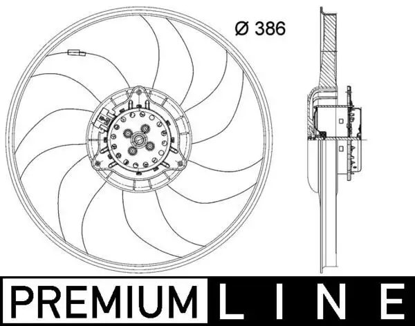 MAHLE CFF399000P Fan Motoru 13450416 resmi