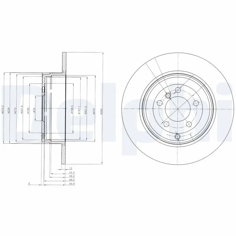 DELPHI BG4066 Arka Fren Diski SDB000211 resmi