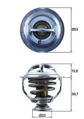 MAHLE TX12395D Termostat 06J121113A resmi