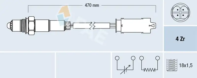 FAE 77326 Oksijen Sensörü resmi