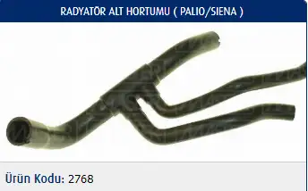 MASTER M2768 Radyatör Alt Hortumu 46532724 resmi