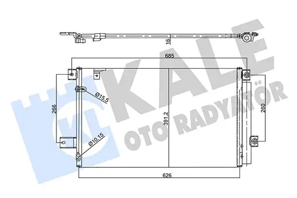 KALE 358760 Klima Radyatörü 884500F140 resmi