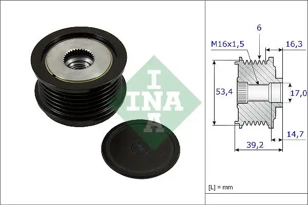INA 535023610 Alternatör Kasnağı resmi