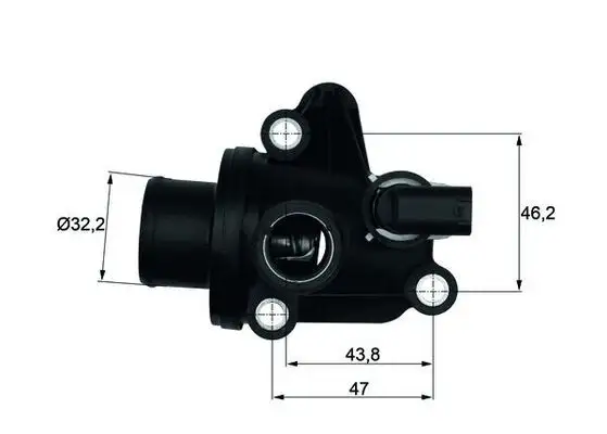 MAHLE TI1287 Termostat A1662030175 resmi