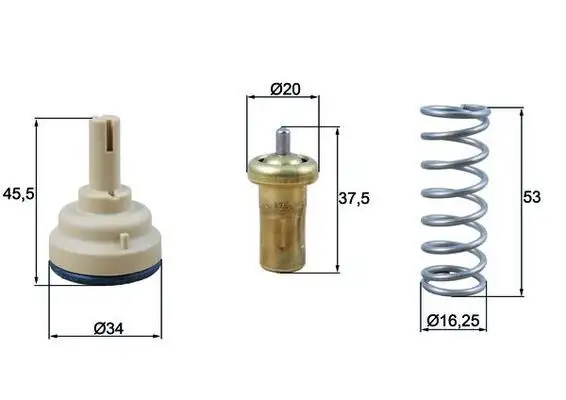 MAHLE TX18195D Termostat 03C121110G resmi