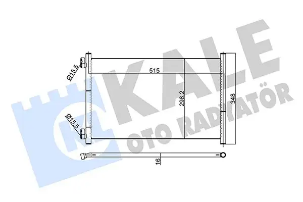 KALE 350560 Klima Radyatörü 46788052 resmi