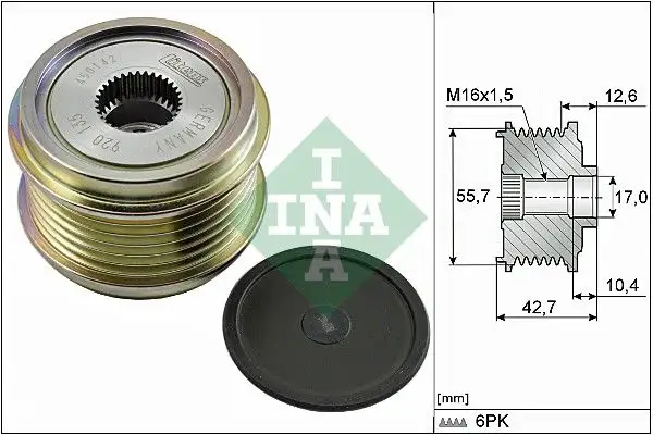 INA 535027610 Alternatör Kasnağı resmi