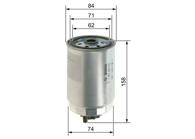BOSCH 1457434510 Yakıt Filtresi resmi