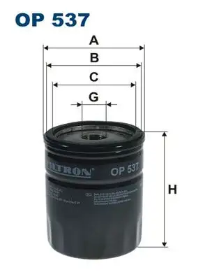 FILTRON OP537 Yağ Filtresi resmi