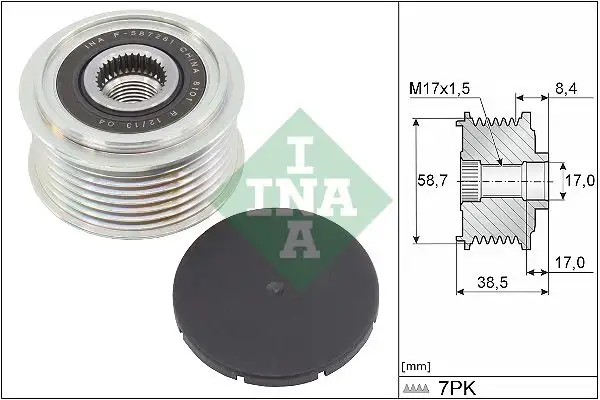 INA 535031810 Alternatör Kasnağı resmi