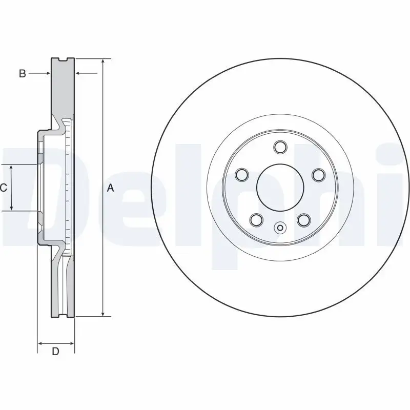 DELPHI BG9231C Ön Fren Diski resmi