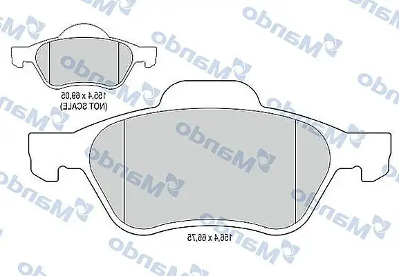 MANDO MBF015242 Ön Fren Balatası resmi