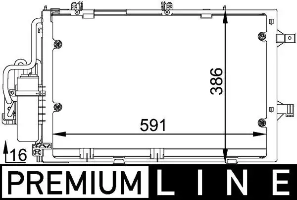 MAHLE AC308000P Klima Radyatörü resmi