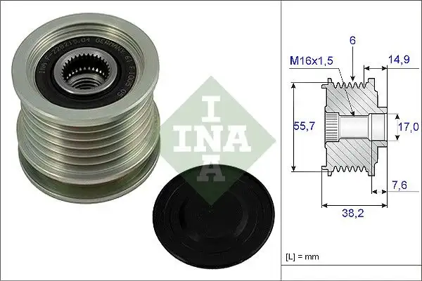 INA 535001310 Alternatör Kasnağı resmi
