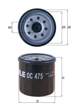 MAHLE OC475 Yağ Filtresi resmi