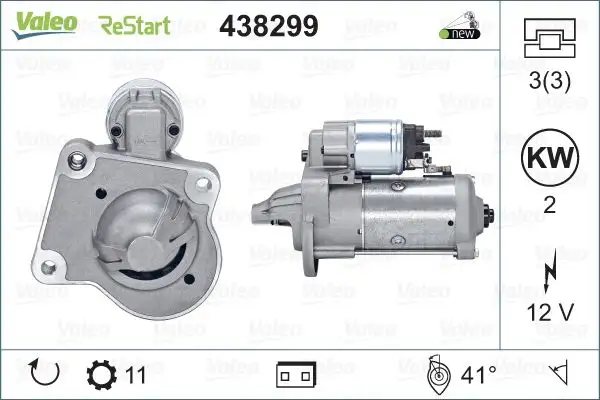 VALEO 438299 Marş Motoru resmi